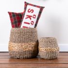 Alternate image 3 for Melrose Home Decorative Basket (Set of 2) 16.25"D x 14.5"H, 18"D x 17"H Seagrass