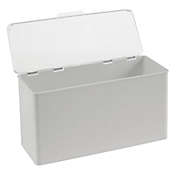 mDesign Plastic Stackable Household Storage Bin with Lid