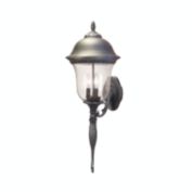 Special Lite Products Glenn Aire F-3995-SW-SG Large Bottom Mount Light with Seedy Glass - Swedish Silver