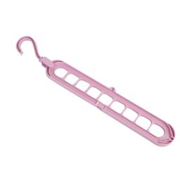 Kitcheniva 3D Folding Hanger 9 Hole Rotating Magic Closet Organizer, Pink