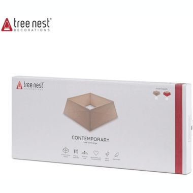 Tree Nest Decorations Contemporary Tree Skirt, Medium, Red. View a larger version of this product image.
