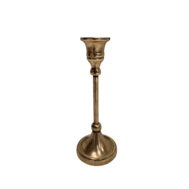 BIDK Home 8" Bronze Contemporary Candlestick Holder Tabletop Decor - Small. View a larger version of this product image.