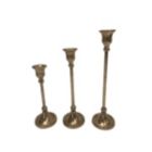 Alternate image 1 for BIDK Home 8" Bronze Contemporary Candlestick Holder Tabletop Decor - Small