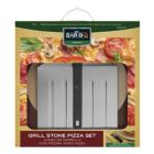Alternate image 1 for Mr. Bar-B-Q Grill Stone Pizza Set 15" Inch Pizza Stone Peel and Cutter 06187Y
