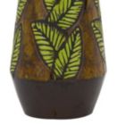 Alternate image 2 for Saltaro Sherpi 29 Inch Ceramic Table Lamp with Dimmer, Leaf Base, Brown- Saltoro Sherpi