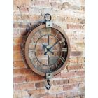 Alternate image 0 for Melrose Decorative Open Wall Clock W/Hook 21.75"L x 30"H Wood/Metal