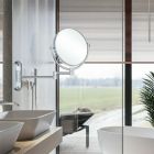 Alternate image 3 for Stock Preferred Magnifying Mirrors 8inch Brass High Polished Chrome