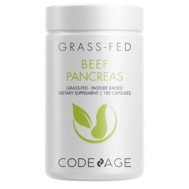Codeage Grass-Fed Beef Pancreas Pasture-Raised, Non-Defatted Supplement, Freeze-Dried - 180ct. View a larger version of this product image.