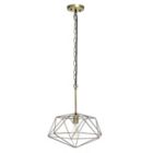 Alternate image 0 for Lalia Home 1 Light 16" Modern Metal Wire Paragon Hanging Ceiling Pendant Fixture, Antique Brass