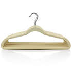 Alternate image 1 for Elama Home 100 Piece Heavy Duty Velvet Non-Slip Slim Profile Hanger Set in Cream