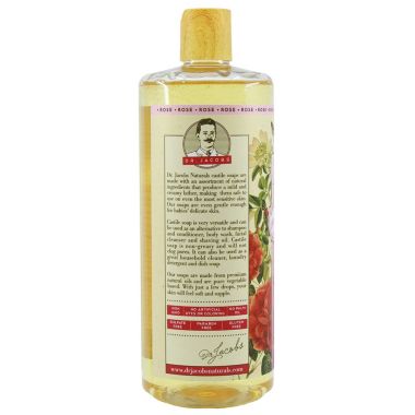 Dr Jacobs Naturals 32 Oz. 3 Pack Pure Castile Liquid Soap - Rose. View a larger version of this product image.
