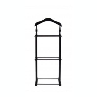 Proman Products Wooden Hanger Sakura Twin Men's Suit Valet Stand - Black. View a larger version of this product image.
