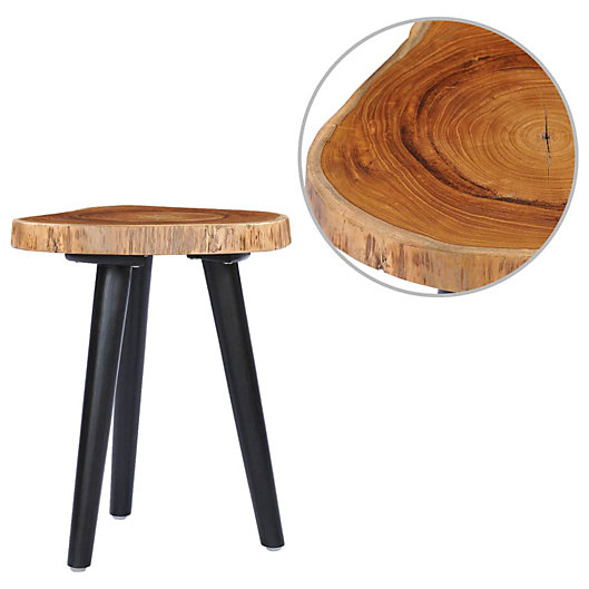 vidaXL Solid Teak Wood Coffee Table 17.7" Patio Couch Side Furniture Tea Desk 