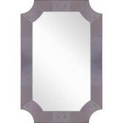 Camden Isle Home Contemporary Decorative Wall Mounted Templar Beveled Accent Mirror - 23.63"W x 35.38"H, Clear