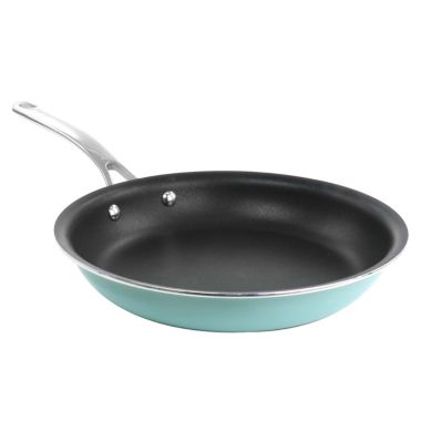 Martha Stewart 10 Inch Aluminum Frying Pan in Turquoise. View a larger version of this product image.