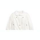 Alternate image 1 for Ralph Lauren Baby Girl's Embroidered Footie White Size 9MOS