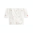 Alternate image 2 for Ralph Lauren Baby Girl's Embroidered Footie White Size 9MOS