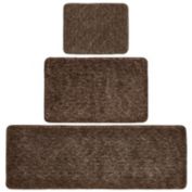 mDesign Spa Rug for Bathroom, Varied Sizes, Set of 3