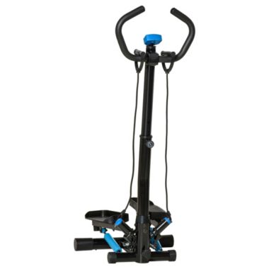 Soozier Twist Stepper Machine with Resistance Bands, Adjustable Workout Fitness Equipment with Handle Bar and LCD Display for Home Gym Exercise. View a larger version of this product image.