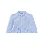 Alternate image 1 for Ralph Lauren Girls' Striped Shirt Dress & Bloomers Set Blue Size 3MOS