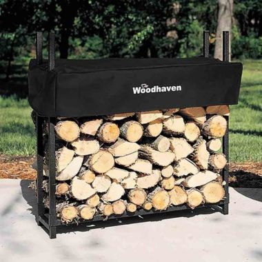36'' Heavy-Duty Woodhaven Firewood Rack with Cover. View a larger version of this product image.