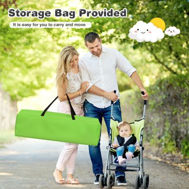 Slickblue Nursery Center Playard Baby Crib Set Portable Nest Bed-Green. View a larger version of this product image.