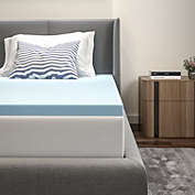 Flash Furniture Capri Comfortable Sleep 2 inch Cool Gel Memory Foam Mattress Topper - Twin