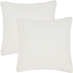 PiccoCasa Soft Corduroy Striped Throw Pillow Covers For Sofa Bed 18