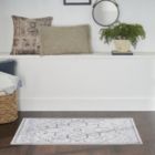 Alternate image 1 for Nicole Curtis Machine Washable Series 1 2' x 3'9" Ivory Blue Farmhouse Indoor Rug