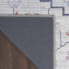 Alternate image 2 for Nicole Curtis Machine Washable Series 1 2' x 3'9" Ivory Blue Farmhouse Indoor Rug