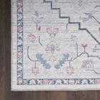 Alternate image 3 for Nicole Curtis Machine Washable Series 1 2' x 3'9" Ivory Blue Farmhouse Indoor Rug