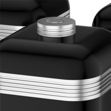 Swan Retro Set of 3 Canisters Black. View a larger version of this product image.
