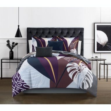 Chic Home Anaea 5 Piece Comforter Set Large Scale Abstract Floral Pattern Print Bedding - Decorative Pillows Shams Included - King 106" x 92" - Multi. View a larger version of this product image.