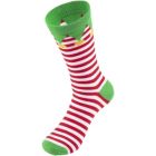 Alternate image 3 for Toe-Tally Sox Christmas Elf Socks, Holiday Striped Crew Socks for Men and Women (Unisex, 2 Pairs)
