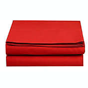 Elegant Comfort Fitted Sheet 1 Piece 18 inch Queen Red