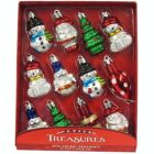 Alternate image 1 for Kurt Adler Miniature Shatterproof Hanging Christmas Ornaments, 12-Piece Box Set, 2 Inch
