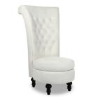 Alternate image 2 for Tolead Royal Velvet High Back Armless Chair, Retro Elegant Luxury Throne Chair, Upholstered