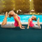 Alternate image 1 for Hivago Large Yoga Mat 6' x 4' x 8 mm Thick Workout Mats