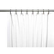 Carnation Home Fashions Premium 4 Gauge Vinyl Shower Curtain Liner with Weighted Magnets and Metal Grommets - White 72" x 72"