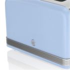 Alternate image 1 for Swan 4 Slice Retro Toaster Blue
