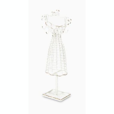 Cheungs Home Indoor Decorative Metal Wire Dress Form Table Decor, Silver. View a larger version of this product image.