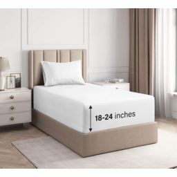 CGK Unlimited 3 Piece Deep Pocket Microfiber Sheet Set - Twin - White