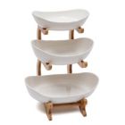 Alternate image 1 for Kitcheniva Fruit Tray Storage Rack 3-Layer Vegetables Basket, White