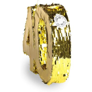 Sparkle And Bash Gold Foil Number 40 Pinata For 40th Birthday Party Decorations Centerpieces Anniversary Celebrations Small 16 5 X 13 In Bed Bath Beyond