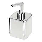 mDesign Compact Square Metal Refillable Soap Dispenser Pump Bronze 2 Pack 