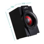 Alternate image 2 for beFree Sound 5.1 Channel Surround Sound Bluetooth Speaker System- Red