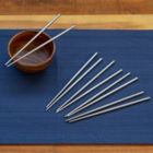 Alternate image 1 for Joyce Chen Reusable Stainless Steel Metal Chopsticks Set, 5 Pair Set