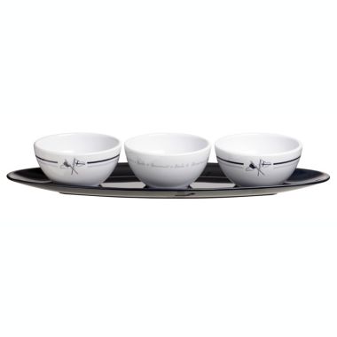 Marine Business Wecome On Board Melamine Snack Set (4-Pc. Set). View a larger version of this product image.