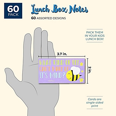 Juvale 60-Pack Kids Funny Lunch Box Note Cards with Riddles, Jokes, and Puns,  Single Sided, 60 Designs | Bed Bath & Beyond