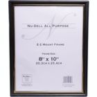 Alternate image 0 for NuDell 8 x 10 Inches EZ Mount Document Frame Plastic Face, Black with Gold Trim